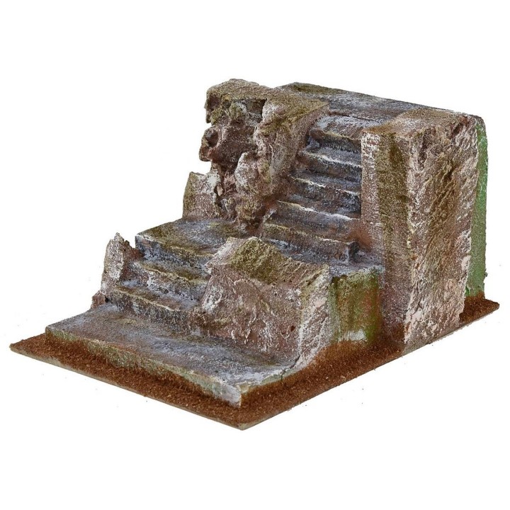 Scala con rocce per presepe cm 14,5x20x11 h