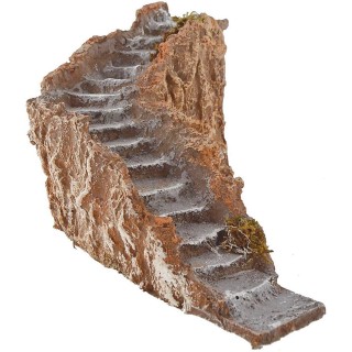 Right curved staircase in resin cm 26x7x12 h.