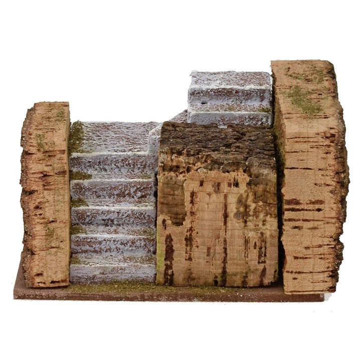 Scala doppia per presepe cm 15x10x8 h.