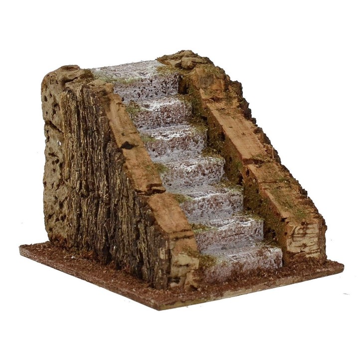 Escalera para pesebre de 9,7x10,4x8,2 cm h.