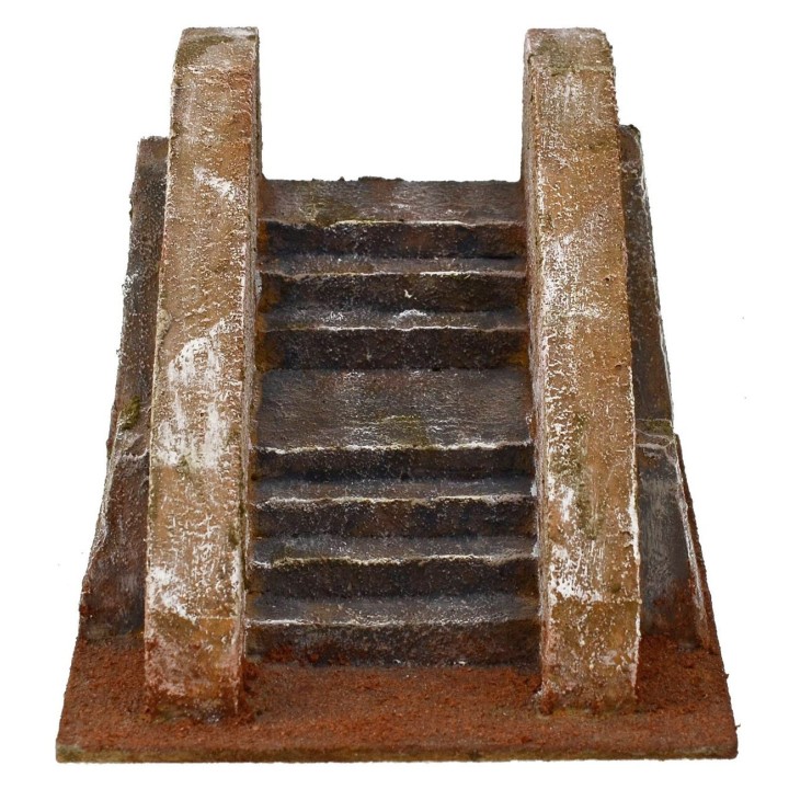 Escalera para belén de 14,5x19,5x11,5 cm h.