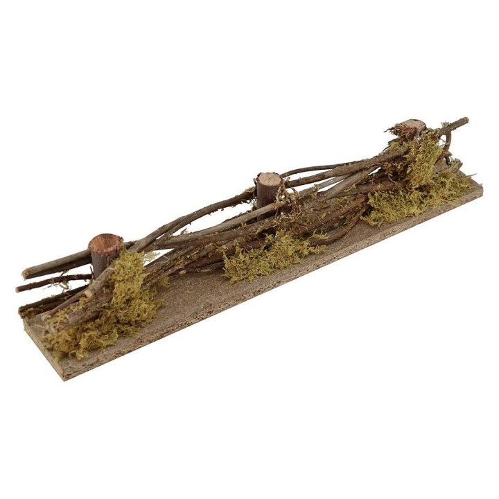 Steccato in legno per presepe cm 30x5x6 h.