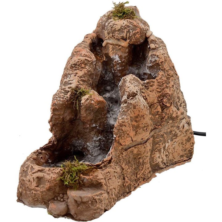 Cascata doppia in resina funzionante cm 22x12x19 h.