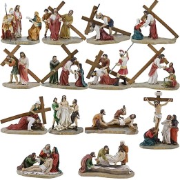 Statue Pasquali 14 scene Via Crucis cm 9