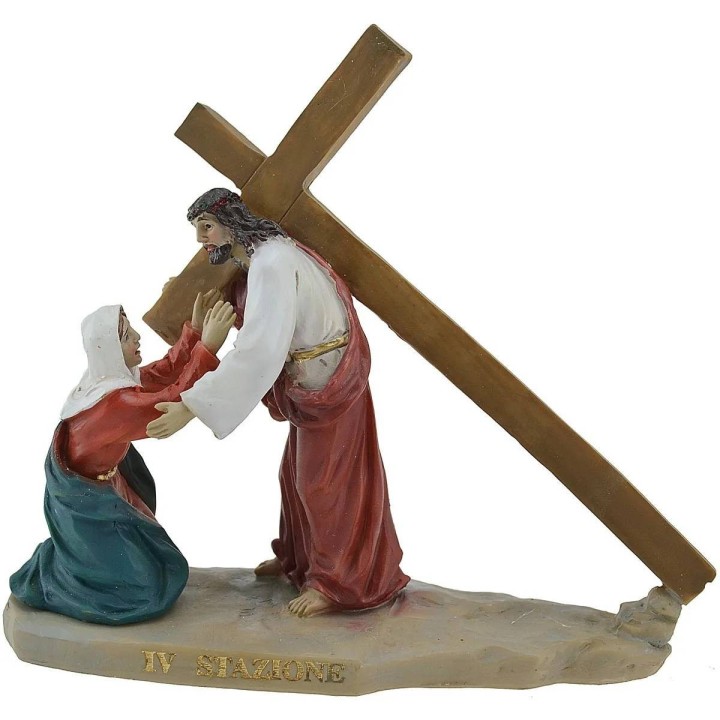 Easter statues 14 Via Crucis scenes 9 cm