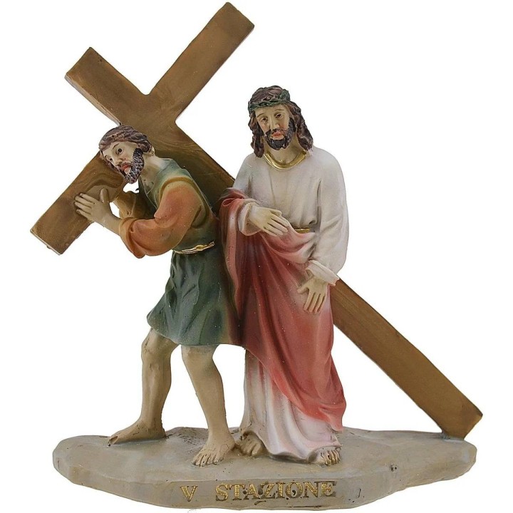 Estatuas Pascuales 14 escenas Vía Crucis cm 9