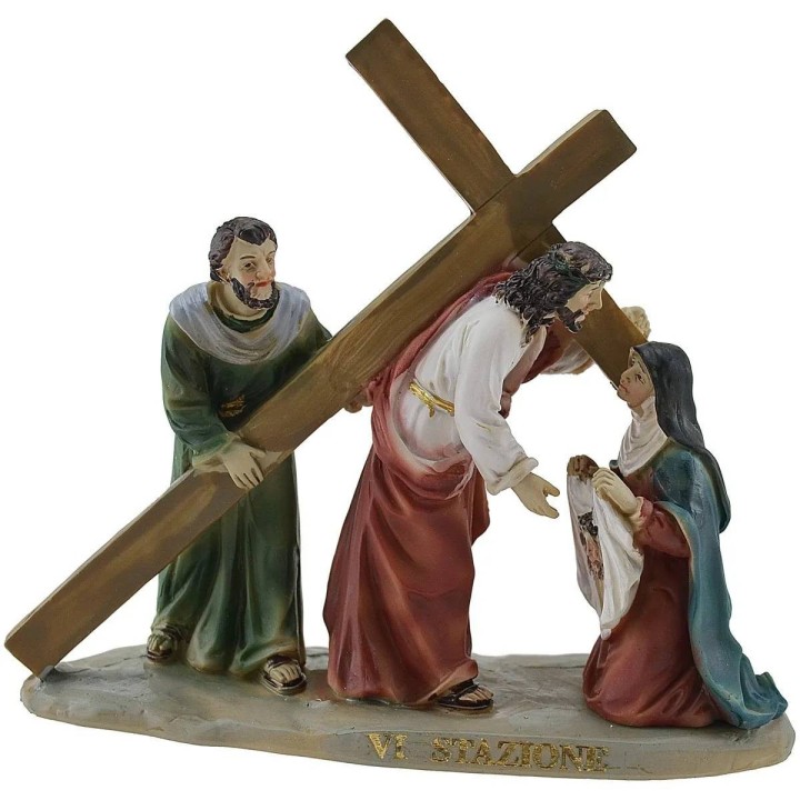 Easter statues 14 Via Crucis scenes 9 cm