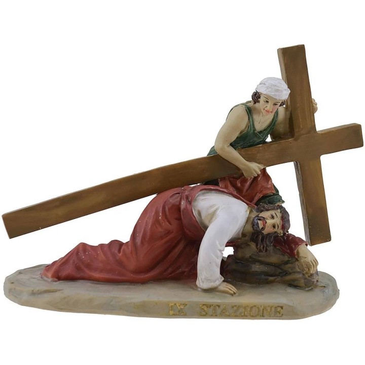 Estatuas Pascuales 14 escenas Vía Crucis cm 9