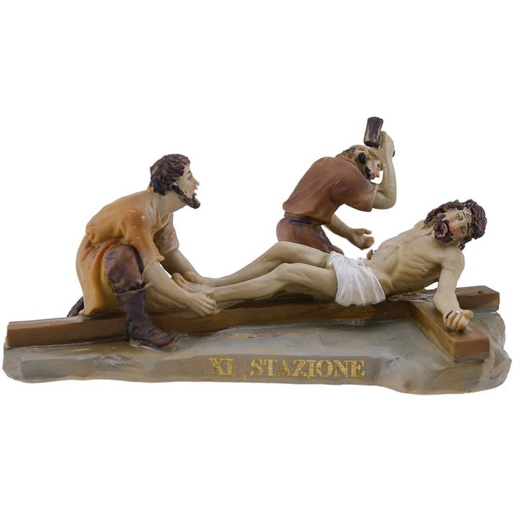 Statue Pasquali 14 scene Via Crucis cm 9
