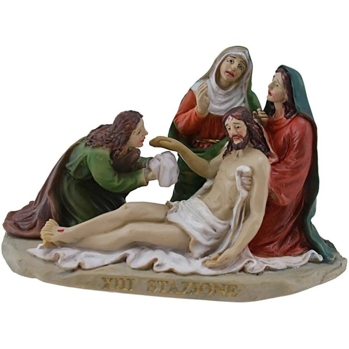 Statue Pasquali 14 scene Via Crucis cm 9