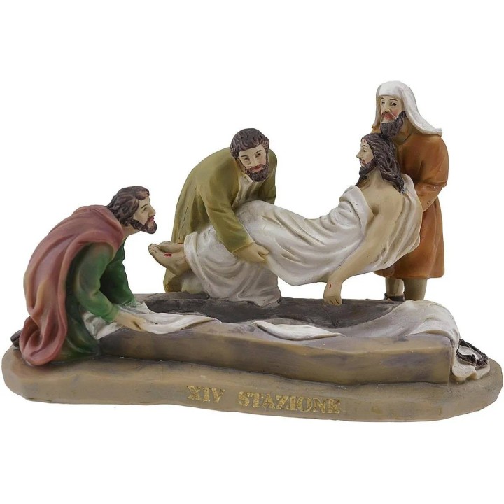 Estatuas Pascuales 14 escenas Vía Crucis cm 9