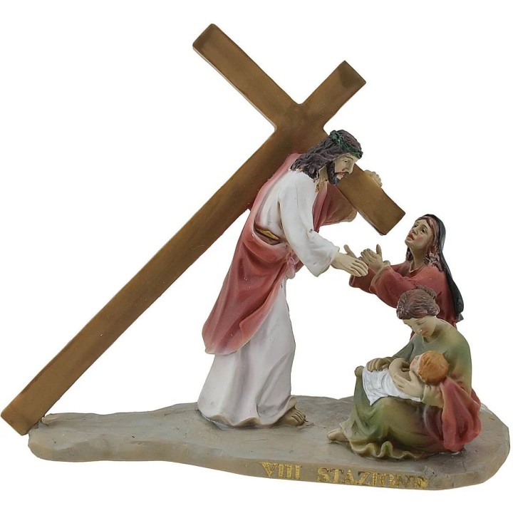 Statue Pasquali 14 scene Via Crucis cm 9