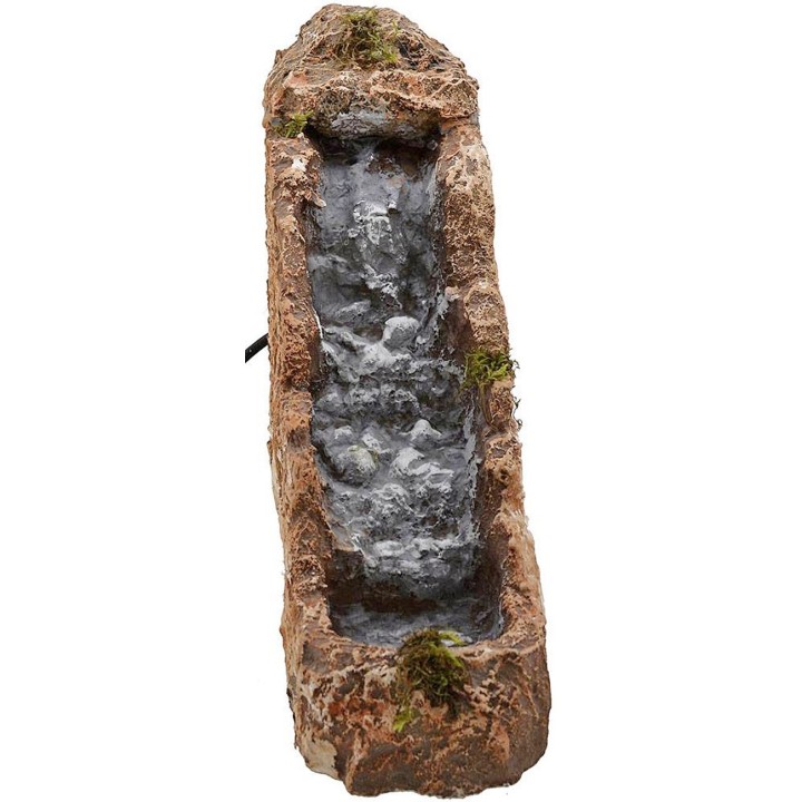 Cascata per presepe in resina funzionante cm 10x30x24 h.