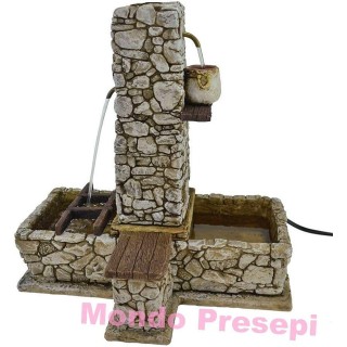 Fontana a 2 rubinetti cm 24x21x34,5