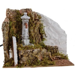 Fuente de columna funcional para Belén de 19,5x14x16 cm h