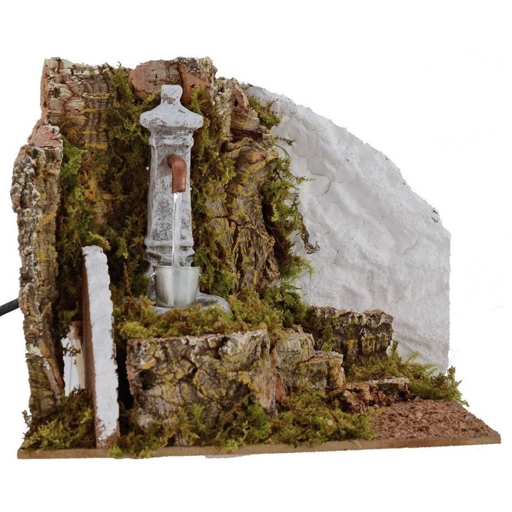 Fuente de columna funcional para Belén de 19,5x14x16 cm h