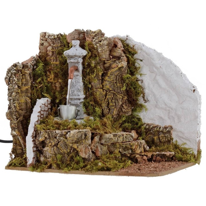 Fuente de columna funcional para Belén de 19,5x14x16 cm h