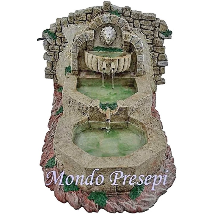 Fuente de dos tazones con estante
