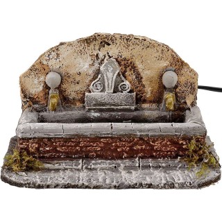 Fuente con 2 salidas de agua cm 20x13x12 h.