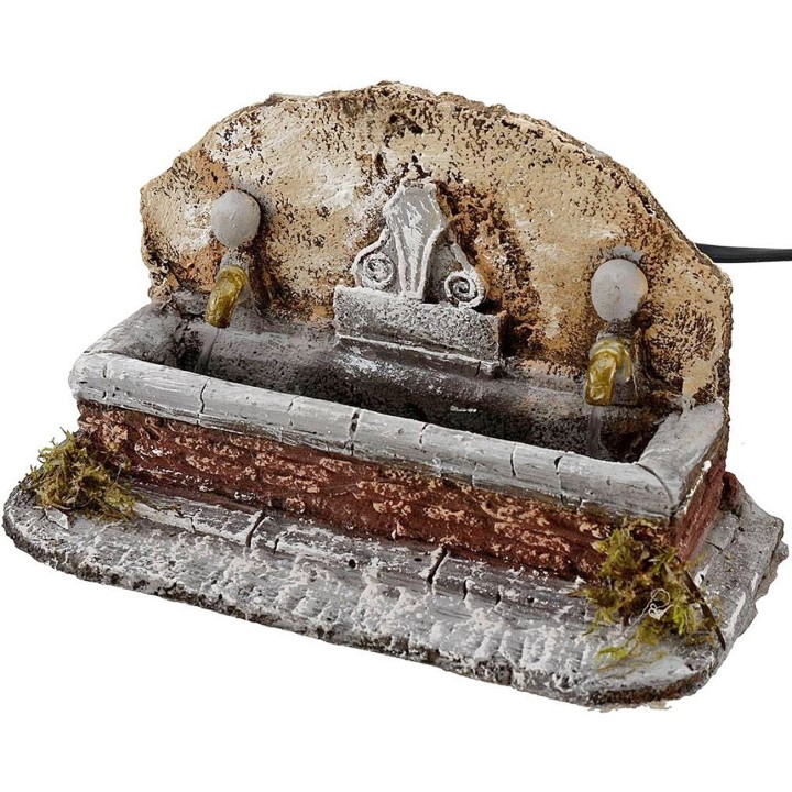 Fountain with 2 water outlet cm 20x13x12 h.