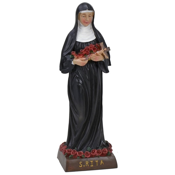 Santa Rita de Casia estatua de resina de 20 cm