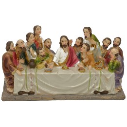 Última cena con estatuas serie 8,5-9 cm - 17x6x9,5 h.