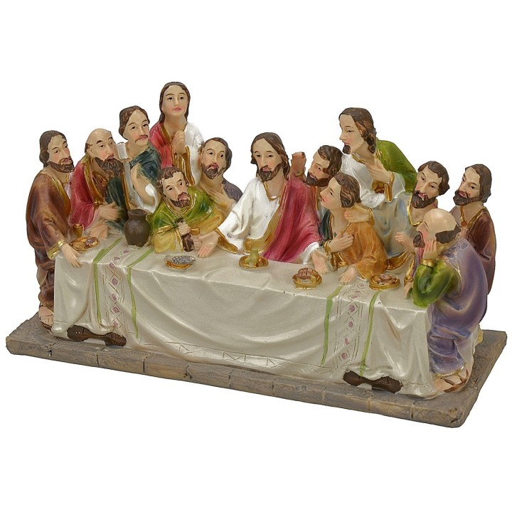 Ultima cena con statue serie 8,5-9 cm - 17x6x9,5 h.