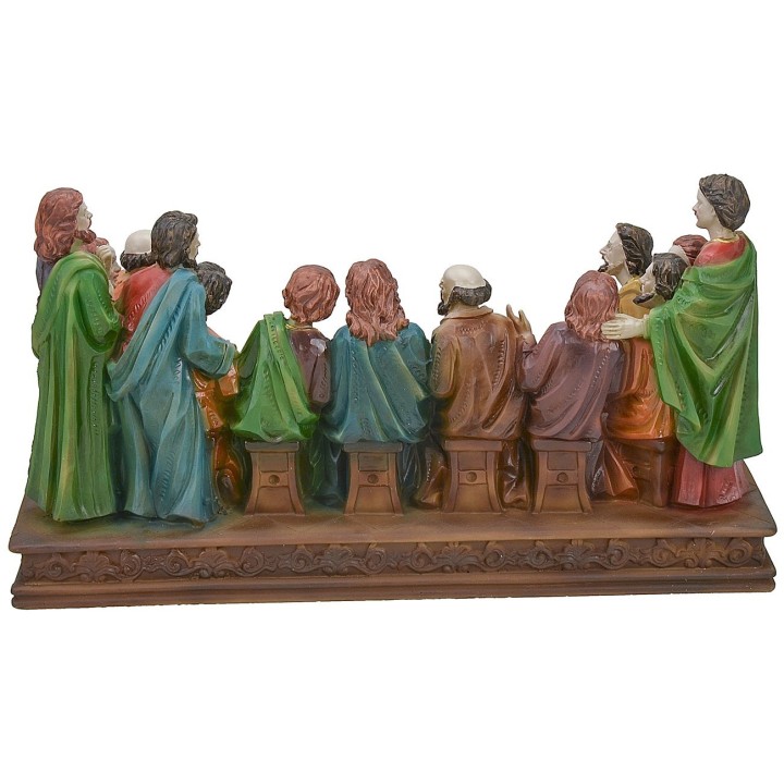 Last supper with series statues 13 cm - 29.5x12x16.5 h.