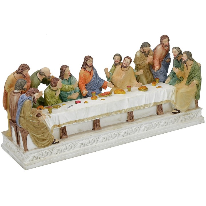 Last supper with series statues 15 cm - 39x12,5x18 h.
