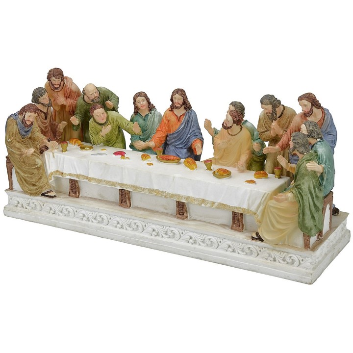 Last supper with series statues 15 cm - 39x12,5x18 h.