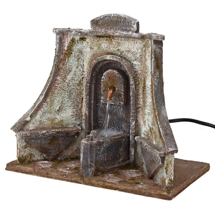 Fountain functioning with wide artistic facade cm 25x14, 5x21 h.