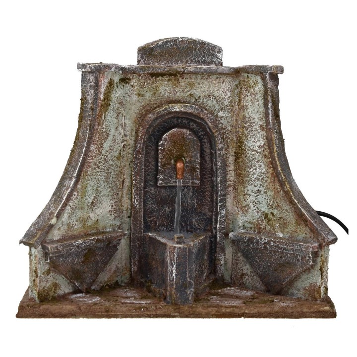 Fuente funcional con amplia fachada artística de 25x14,5x21 cm