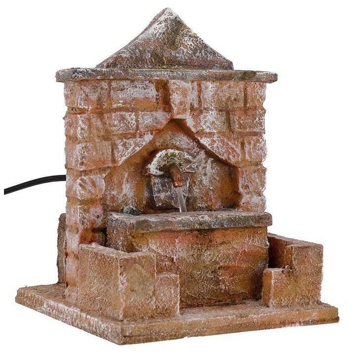 Fontana funzionante in stile palestinese per presepe cm