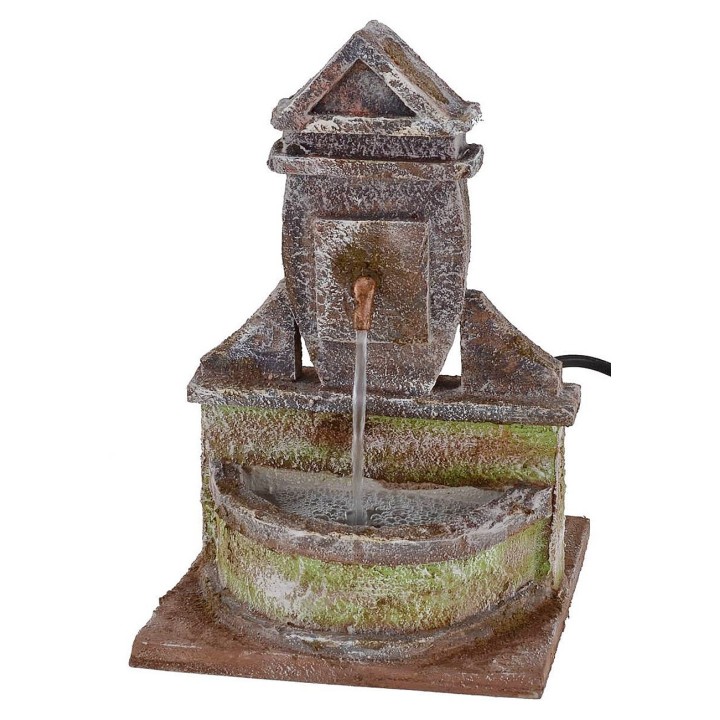 Fountain working for Presepe cm 14,5x14, 5x23, 5 h