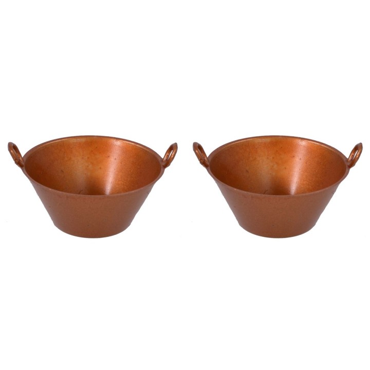 Juego de 2 cacerolas color cobre - Cod. 