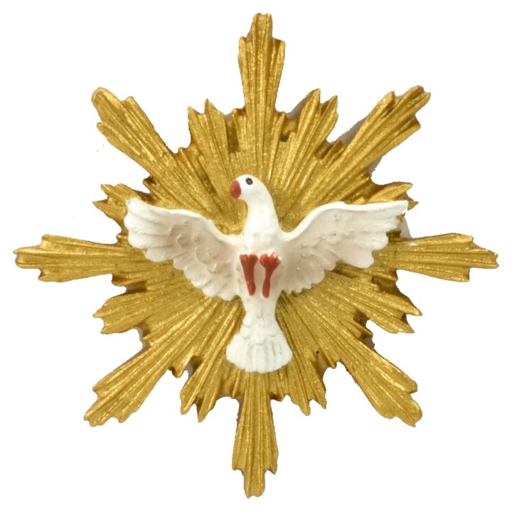 Holy Spirit with golden sunburst ø 4.6 cm