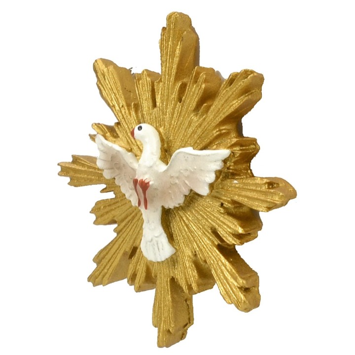 Holy Spirit with golden sunburst ø 4.6 cm