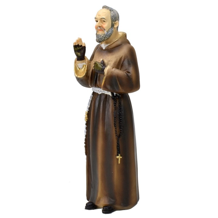 Padre Pio cm 13 estatua de resina