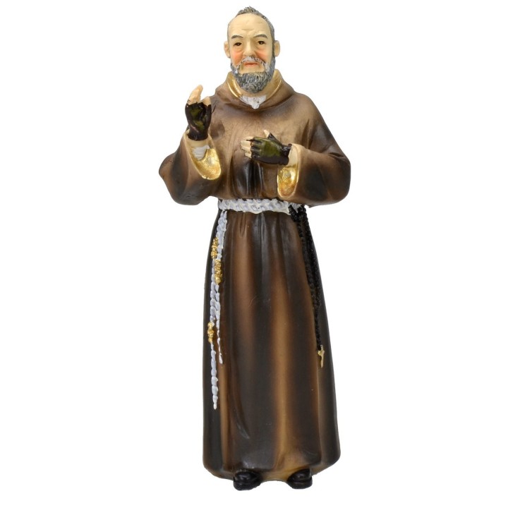 Padre Pio cm 13 estatua de resina