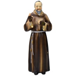 Padre Pio cm 20,5 estatua de resina