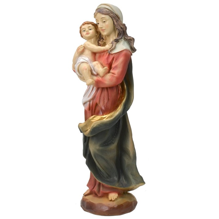 Madonna with Child cm 20 resin statue
