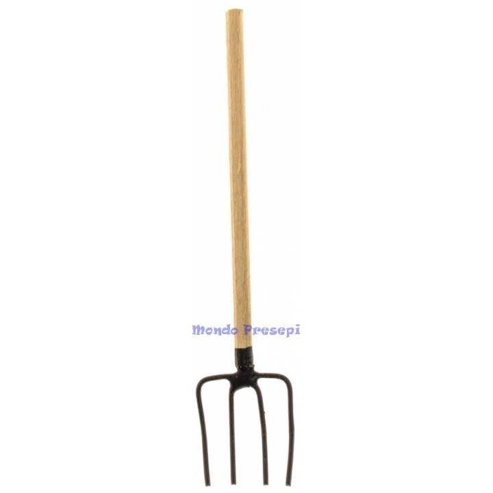 Horca con mango de madera: