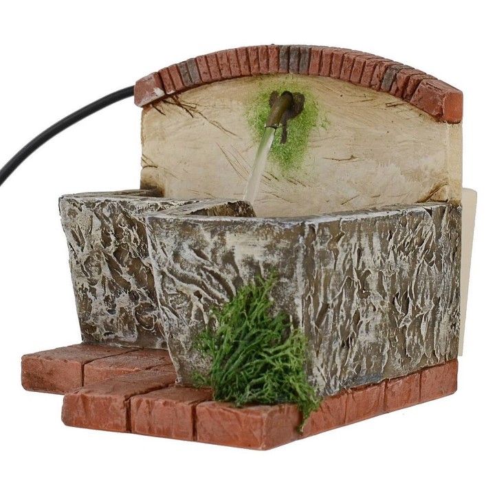 Fontana funzionante per presepe cm 17x12x9,5 h.