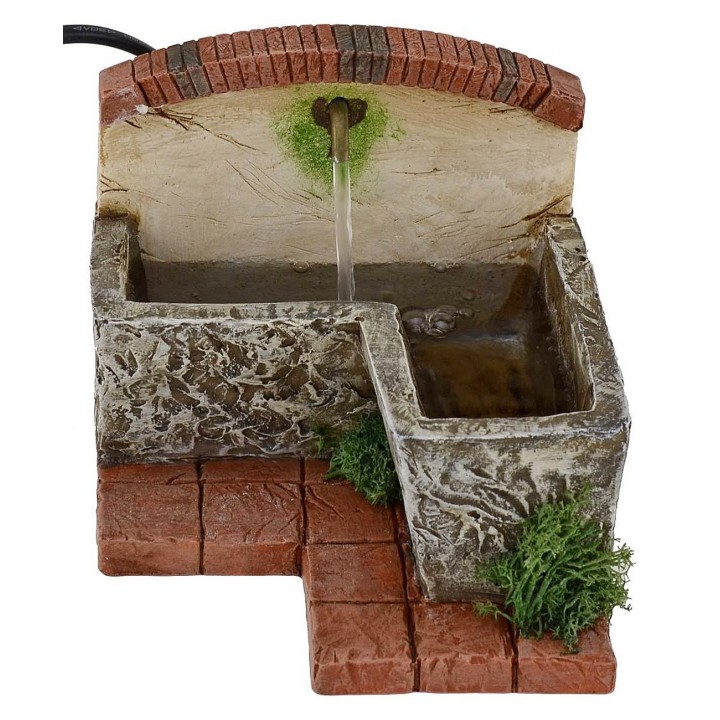 Fontana funzionante per presepe cm 17x12x9,5 h.