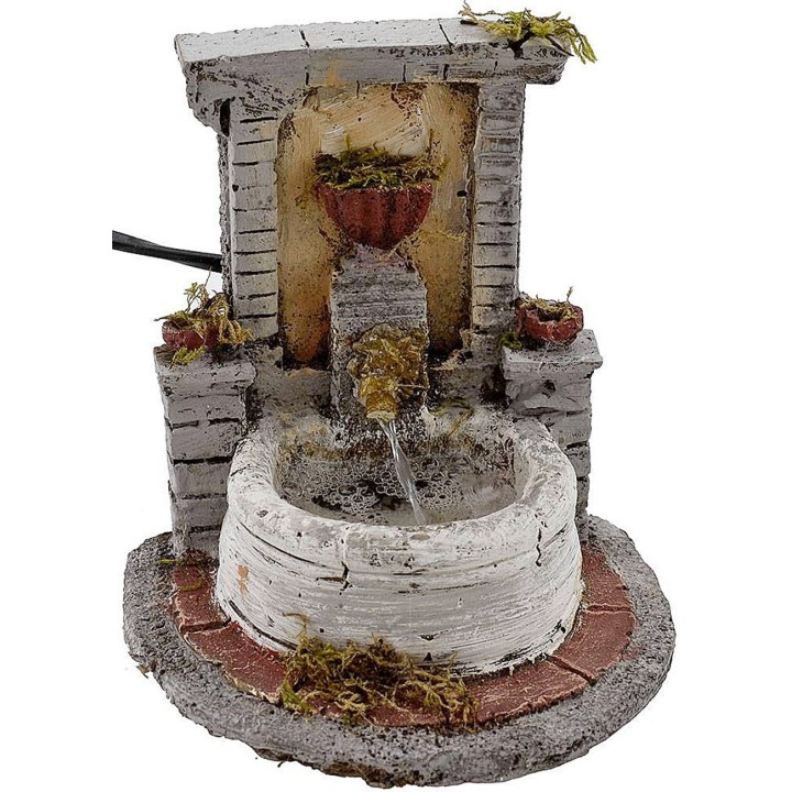 Fountain in resin for presepe cm 14x17x15 h.