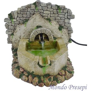 Fontana ottagonale in resina