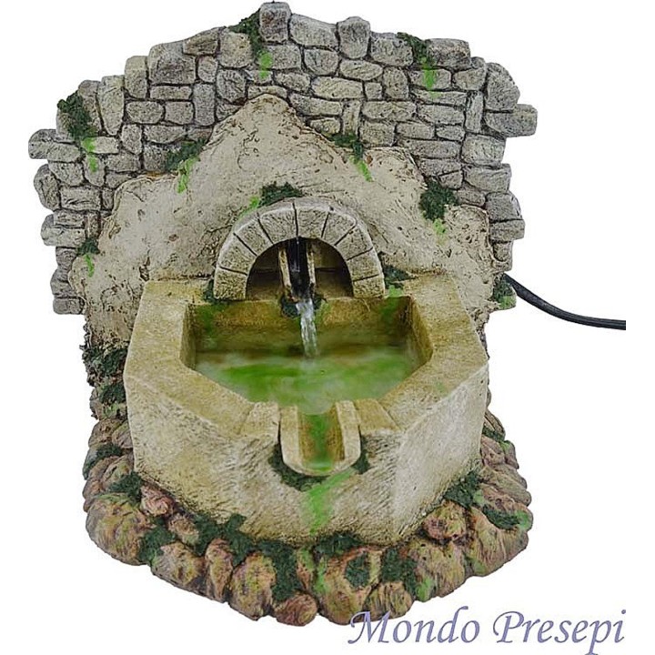 Fontana ottagonale in resina