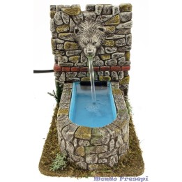 Fuente de belén con boca de león
