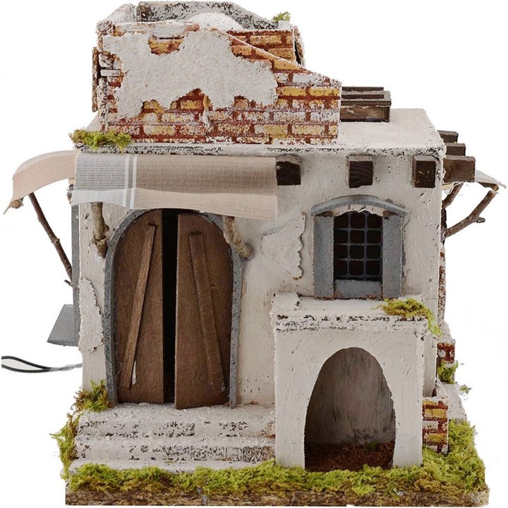 Casa Árabe iluminada cm 25x25x28 h.