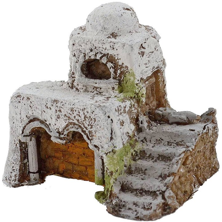 Arab house in resin with arches 7x5.5x6.5 cm h.